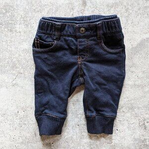 Baby Gap dark skinny jean leggings 0-3 months EUC